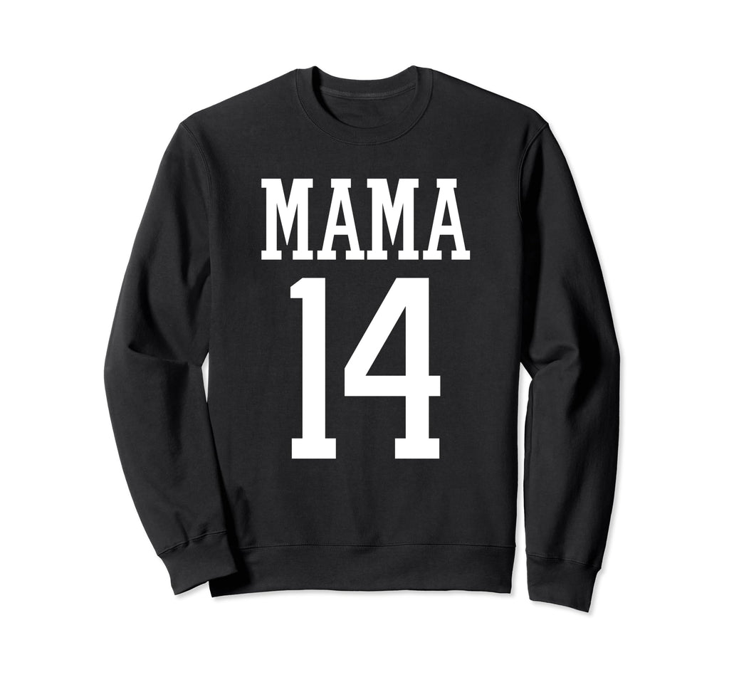 Number 14 Mama Biggest Fan Spirit Sweatshirt - Minimalist Print Unisex - T-Shirt, Sweatshirt, Hoodie