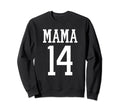 Number 14 Mama Biggest Fan Spirit Sweatshirt - Minimalist Print Unisex - T-Shirt, Sweatshirt, Hoodie