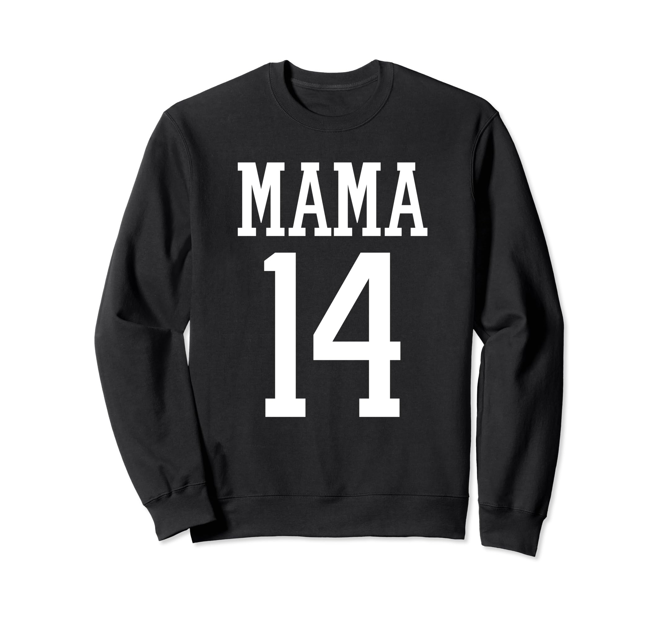 Number 14 Mama Biggest Fan Spirit Sweatshirt - Minimalist Print Unisex - T-Shirt, Sweatshirt, Hoodie