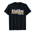 Malibu California Ca Stripes T-Shirt - Minimalist Print Men Women - T-Shirt, Sweatshirt, Hoodie