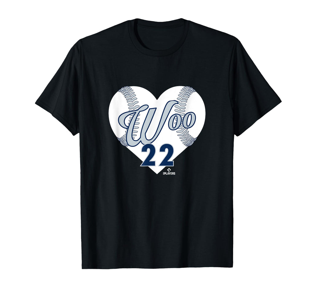 Baseball Heart Bryan Woo Seattle Baseball T-Shirt - Graphic Print Unisex - T-Shirt, Sweatshirt, Hoodie