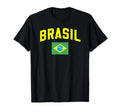 Brasil Varsity Lettering Flag T-Shirt - Custom Art Print for Adults - T-Shirt, Sweatshirt, Hoodie