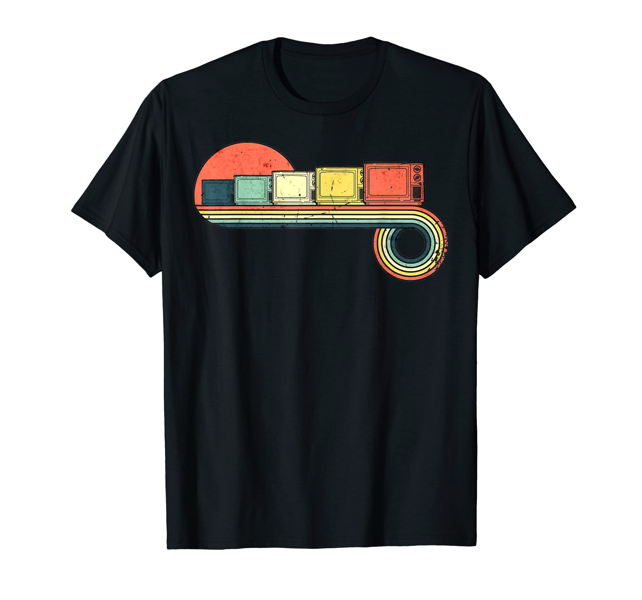 Tv Sunset Rainbow T-Shirt - Aesthetic Graphic Men Women - T-Shirt, Sweatshirt, Hoodie