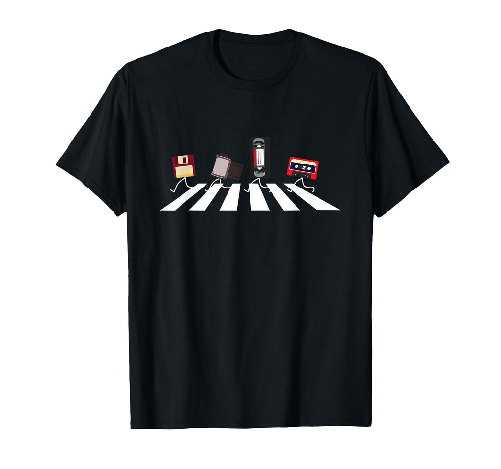Vhs Cassette Tape Floppy Disc Funny T-Shirt - Novelty Apparel Men Women - T-Shirt, Sweatshirt, Hoodie