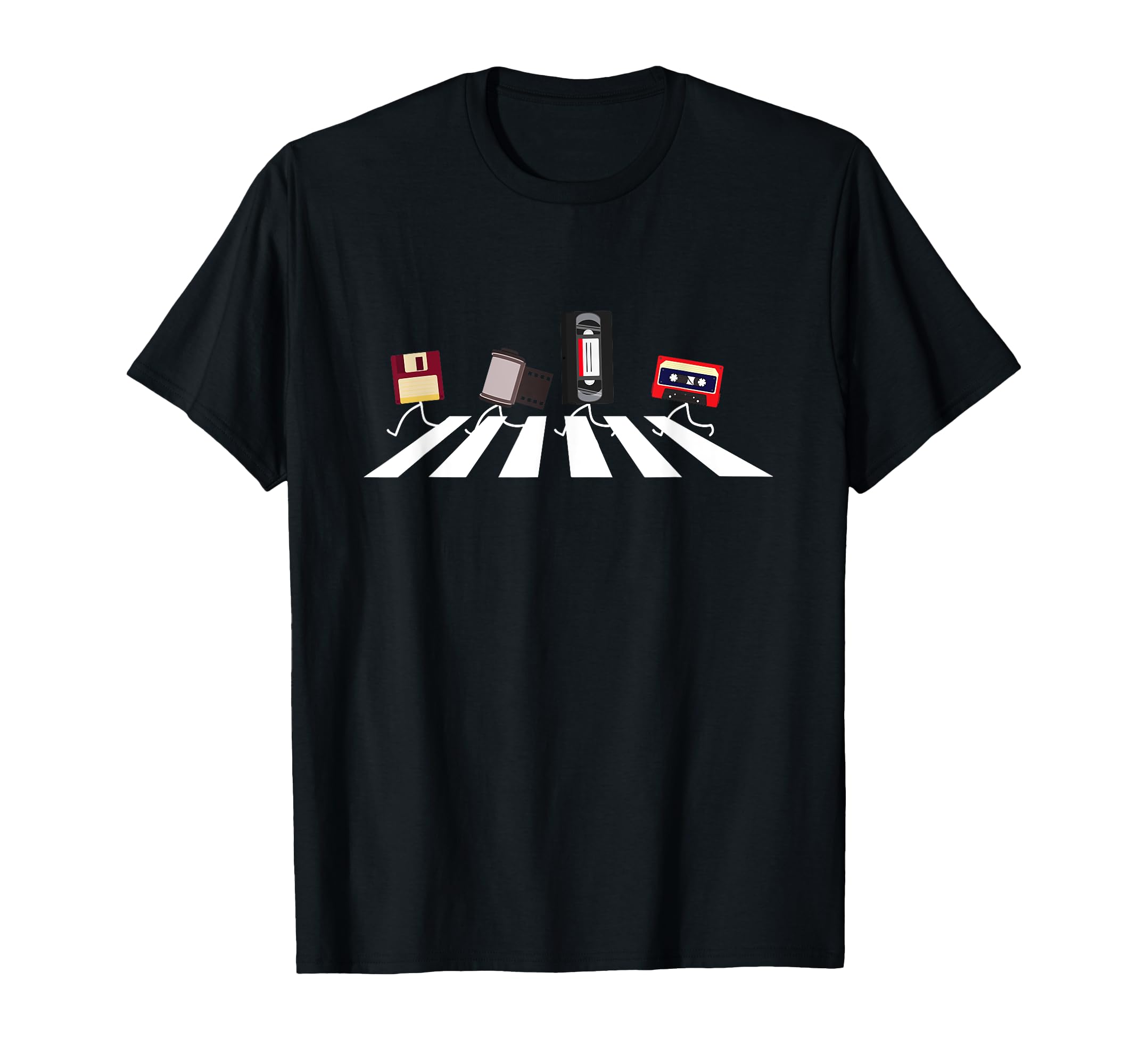 Vhs Cassette Tape Floppy Disc Funny T-Shirt - Novelty Apparel Men Women - T-Shirt, Sweatshirt, Hoodie