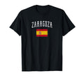 Zaragoza Spain Flag Distressed T-Shirt - Aesthetic Graphic Men Women - T-Shirt, Sweatshirt, Hoodie