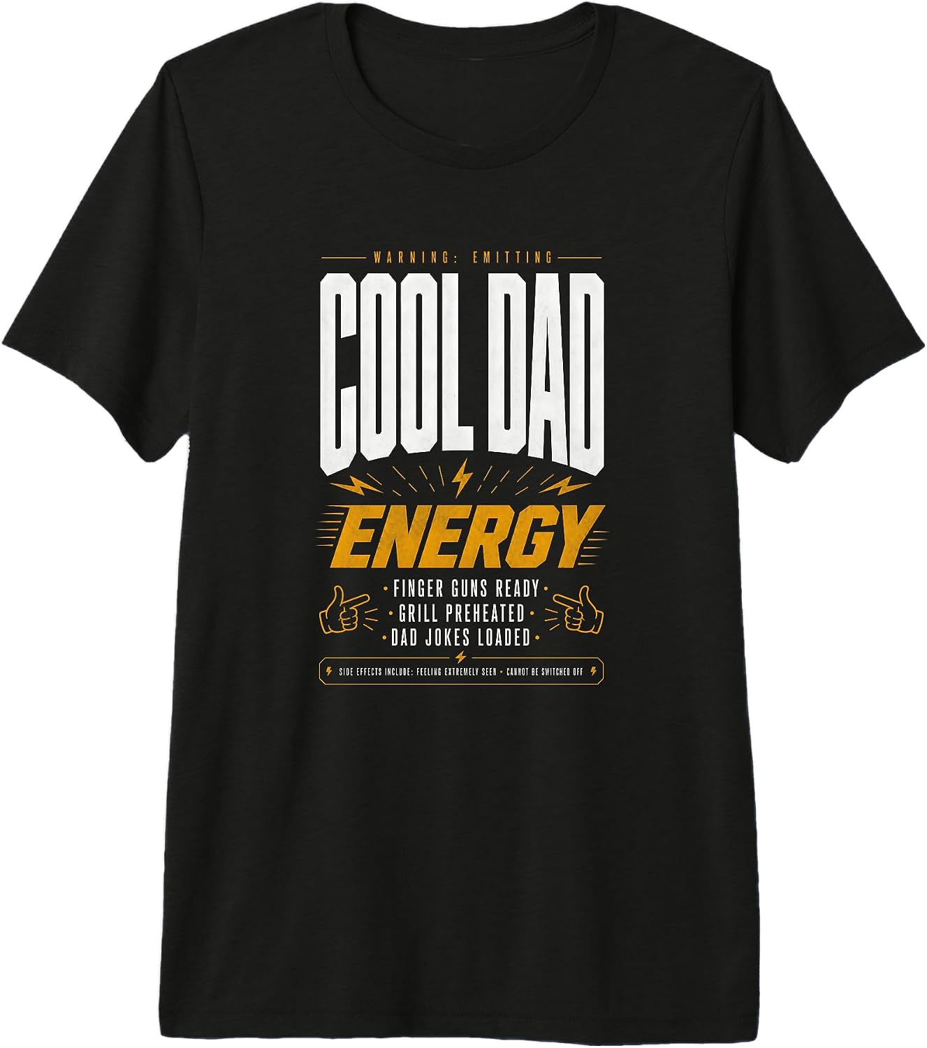 Cool Dad Energy Funny Father Humor BBQ - Adult & Kids T-Shirts, Sweatshirts & Hoodies apparel design preview 1