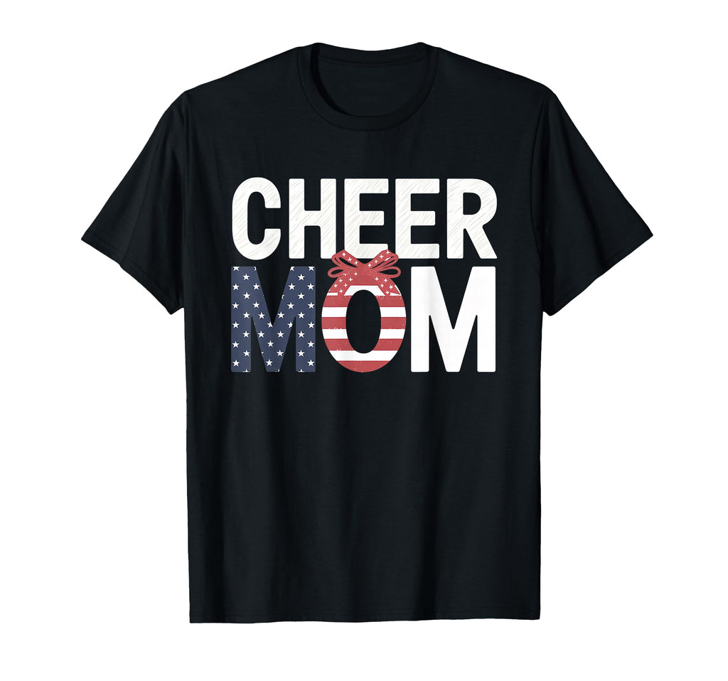 Cheer Mom Mother Bow Cheerleader Game T-Shirt - Novelty Apparel Men Women - T-Shirt, Sweatshirt, Hoodie