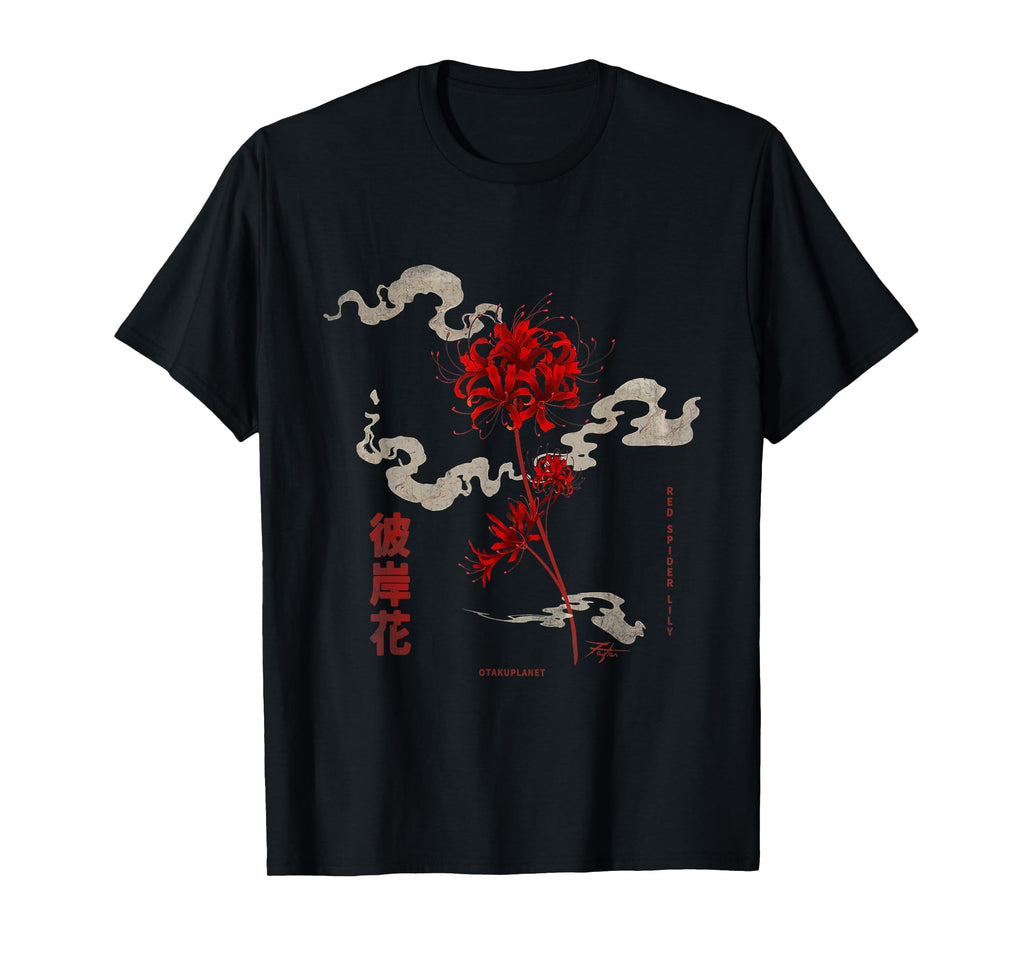 Higanbana Or Red Spider Lily 90S Harajuku T-Shirt - Trendy Graphic Unisex - T-Shirt, Sweatshirt, Hoodie