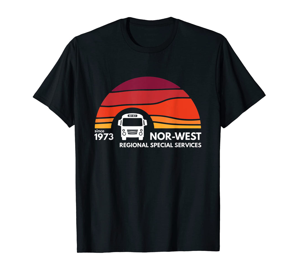 Nor West Bus Sunset T-Shirt - Custom Art Print Unisex - T-Shirt, Sweatshirt, Hoodie