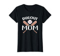 Funny Mom Dugout Mom Baseball Mom T-Shirt - Minimalist Print for Adults - T-Shirt, Sweatshirt, Hoodie