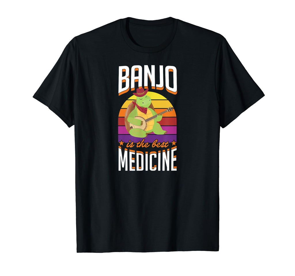 Banjo Is Best Medicine Banjo T-Shirt - Unique Graphic Men Women - T-Shirt, Sweatshirt, Hoodie