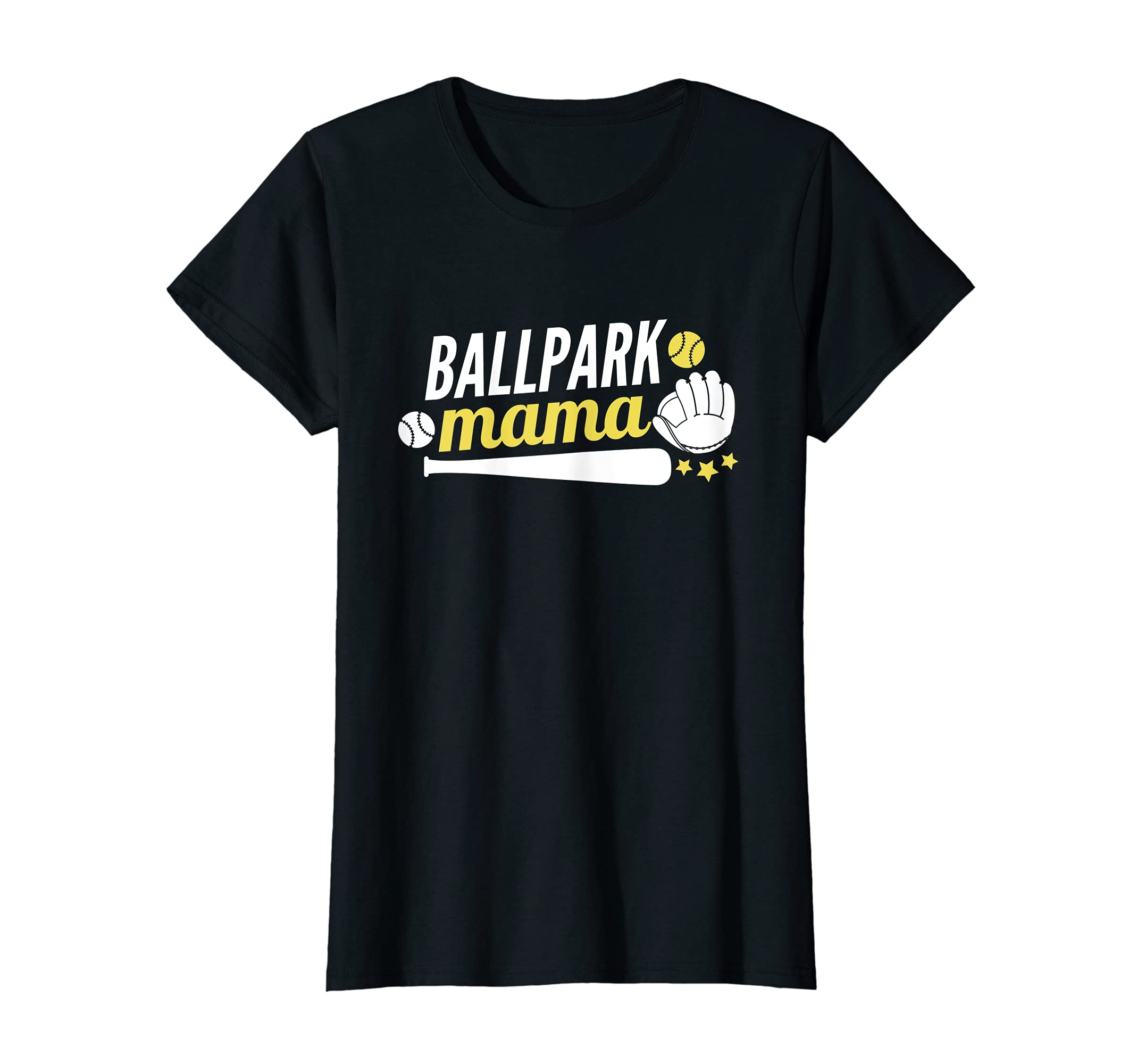 Womens Ballpark Mama Baseball Softball T-Shirt - Unique Graphic Men Women - T-Shirt, Sweatshirt, Hoodie