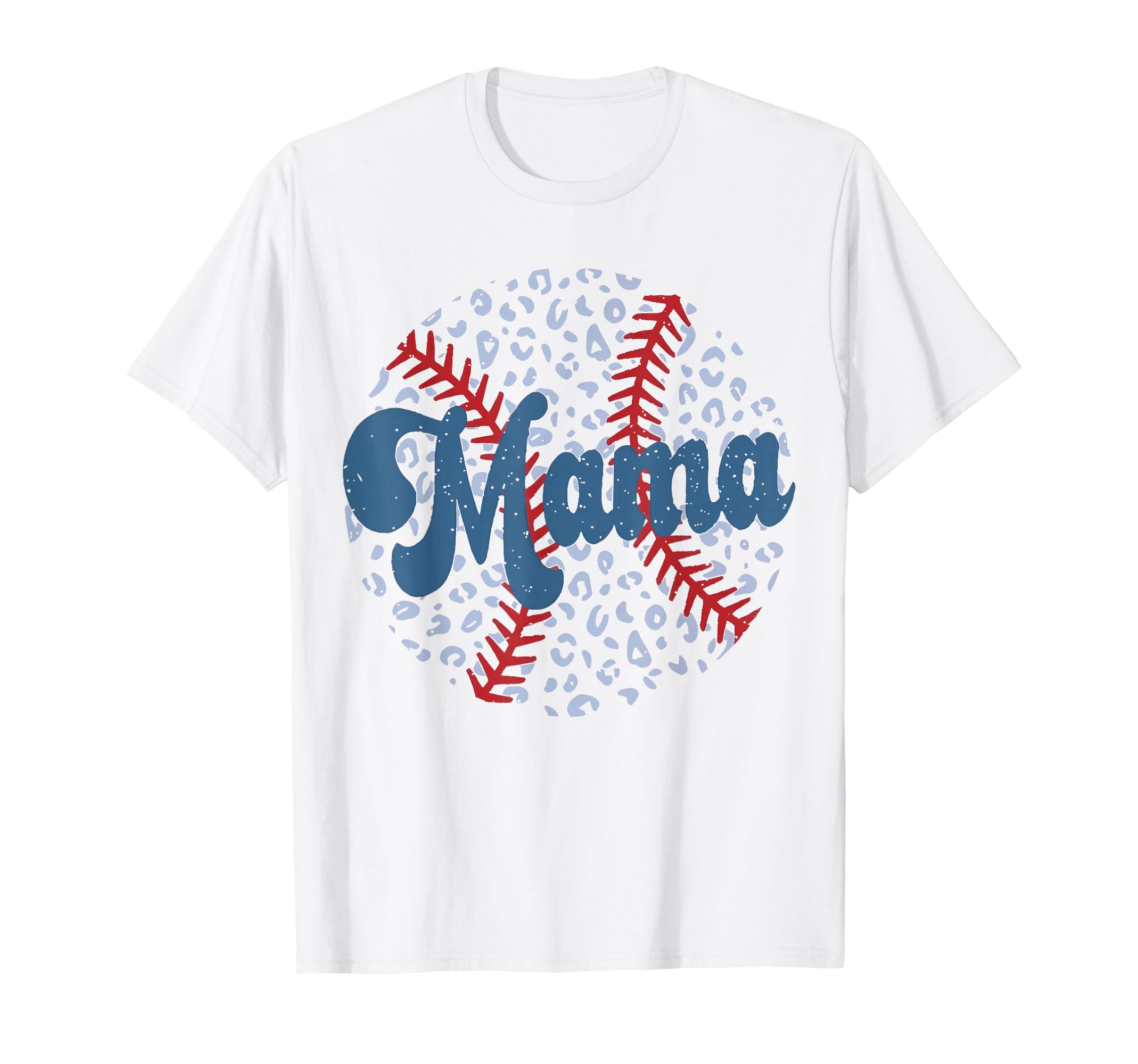 Baseball Mama Leopard Game Day Baseball T-Shirt - Graphic Print Unisex - T-Shirt, Sweatshirt, Hoodie