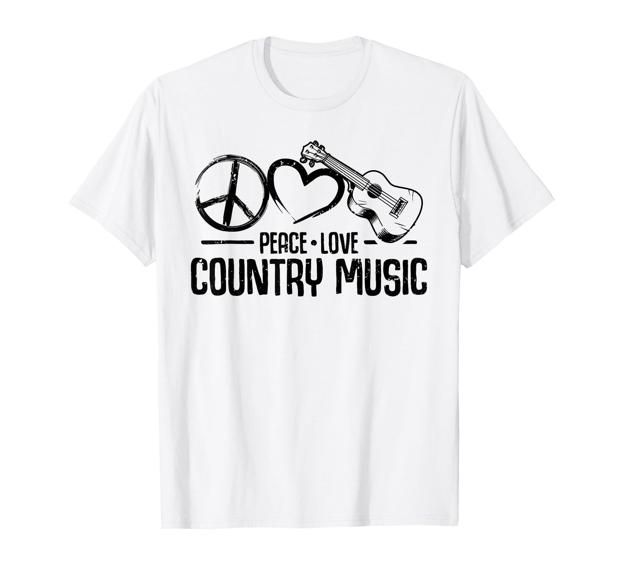 Funny Country Music Peace Love T-Shirt - Aesthetic Graphic for Adults - T-Shirt, Sweatshirt, Hoodie
