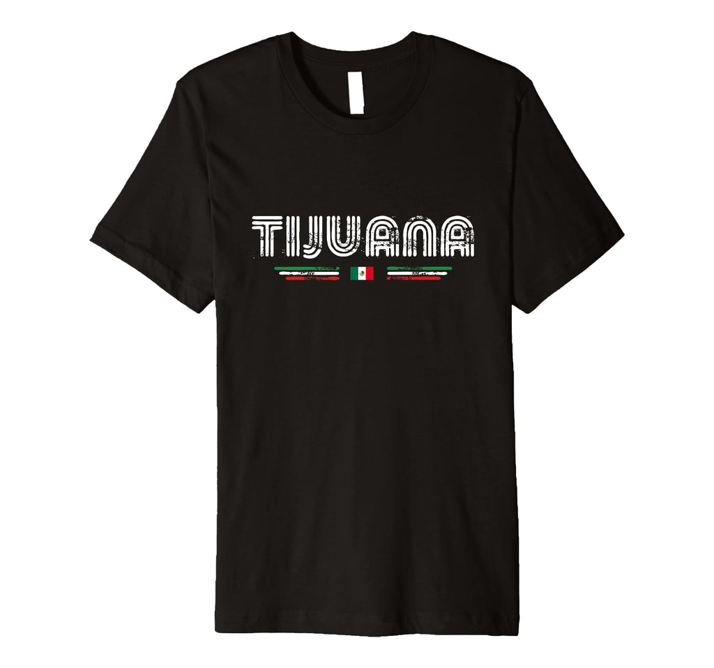 Tijuana Mexico 70S 80S Type T-Shirt - Minimalist Print Unisex - T-Shirt, Sweatshirt, Hoodie