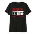 Lil Bro Baseball Brother Baseball T-Shirt - Fun Novelty Design for Adults - T-Shirt, Sweatshirt, Hoodie