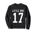 Number 17 Little Bro Biggest Fan Sweatshirt - Minimalist Print Men Women - T-Shirt, Sweatshirt, Hoodie