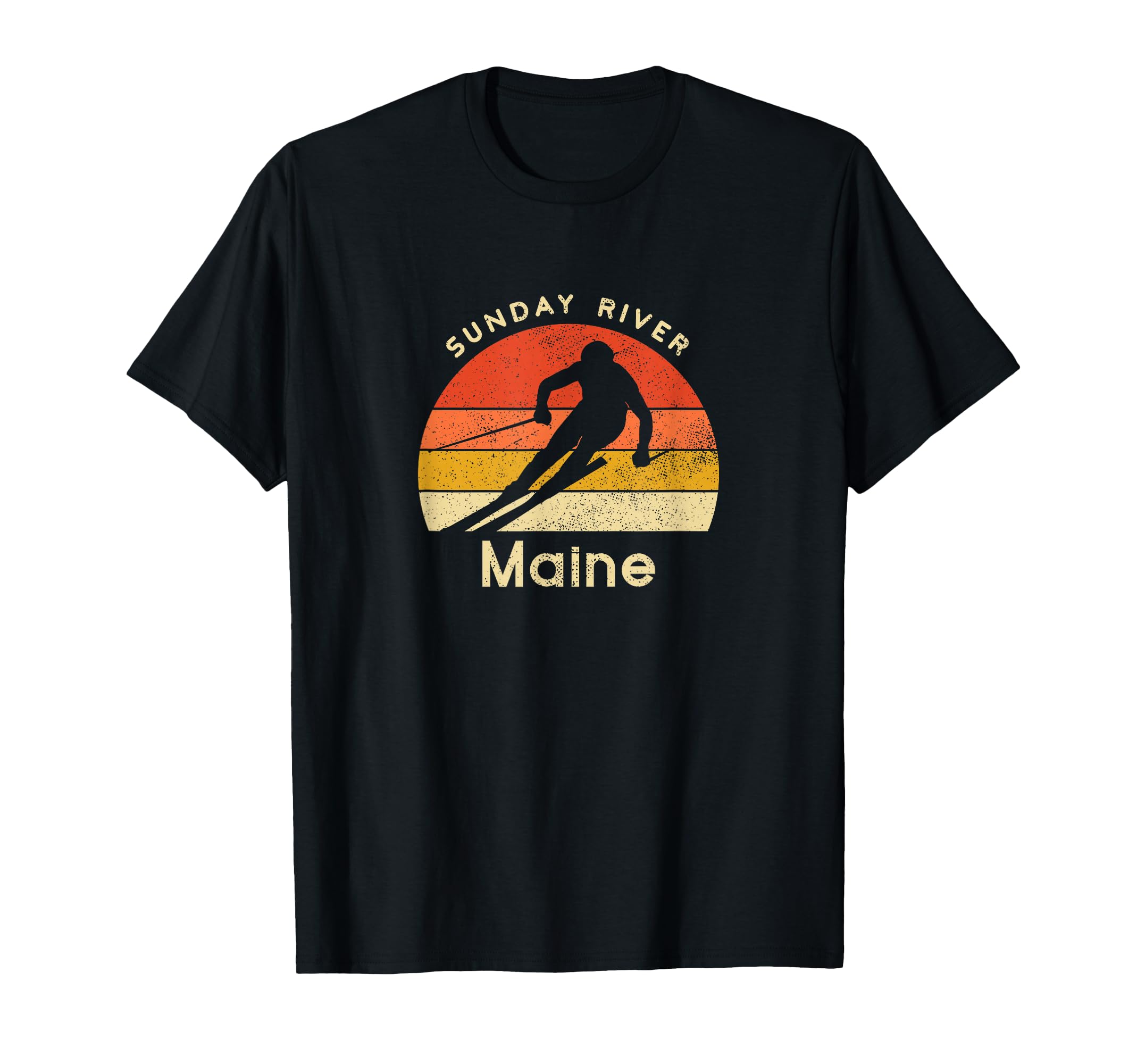 Ski Sunday River Maine Mountain T-Shirt - Graphic Print for Adults - T-Shirt, Sweatshirt, Hoodie