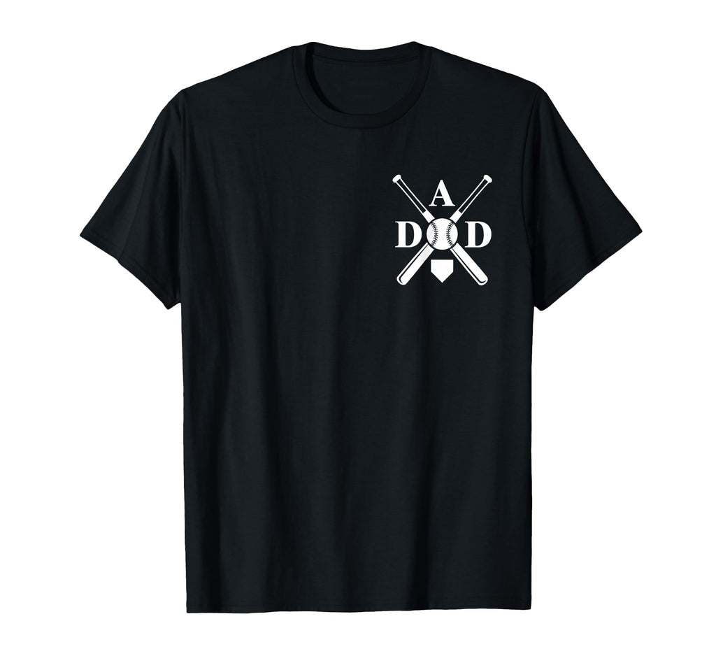 Baseball Dad Home Plate Proud Dad T-Shirt - Fun Novelty Design for Adults - T-Shirt, Sweatshirt, Hoodie