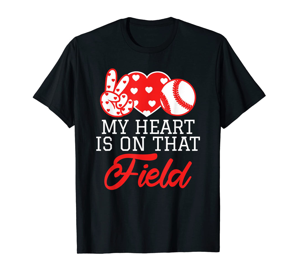 My Heart Is That Field Softball T-Shirt - Aesthetic Graphic for Adults - T-Shirt, Sweatshirt, Hoodie