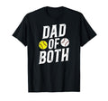 Dad Both Baseball Softball Dad Ballers T-Shirt - Graphic Print for Adults - T-Shirt, Sweatshirt, Hoodie