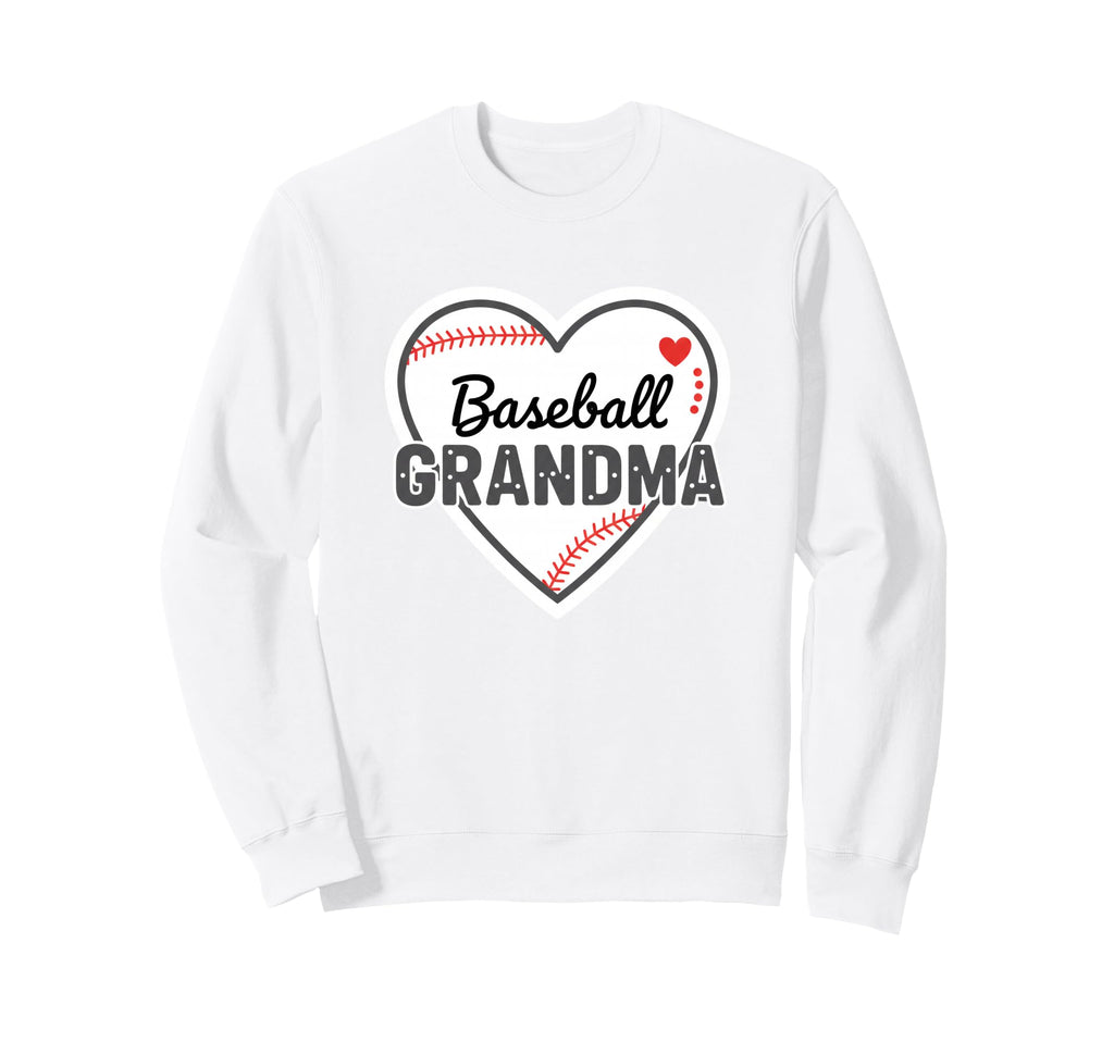 Grandparent Baseball Grandma Heart Sweatshirt - Streetwear Style for Adults - T-Shirt, Sweatshirt, Hoodie