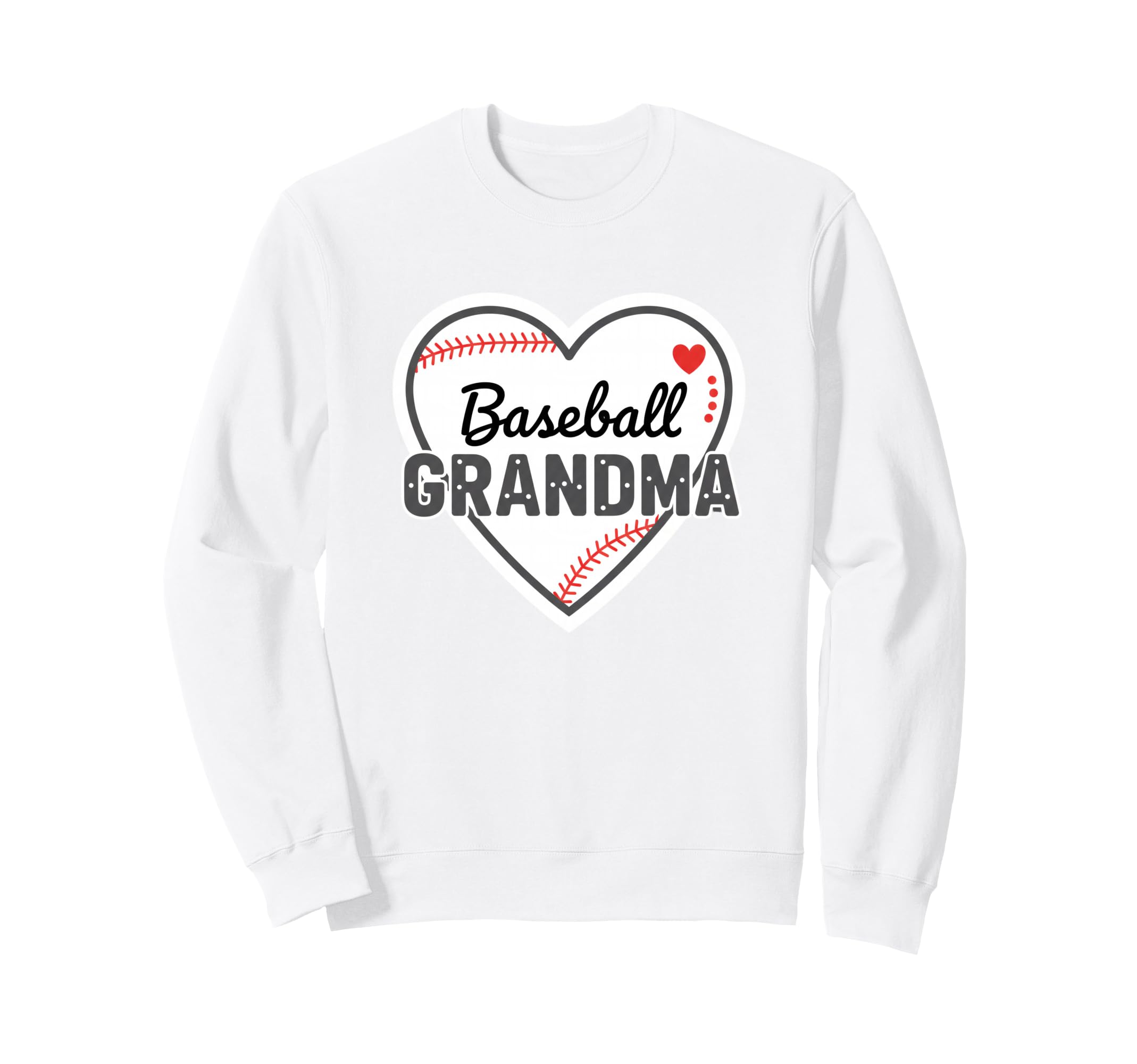 Grandparent Baseball Grandma Heart Sweatshirt - Streetwear Style for Adults - T-Shirt, Sweatshirt, Hoodie