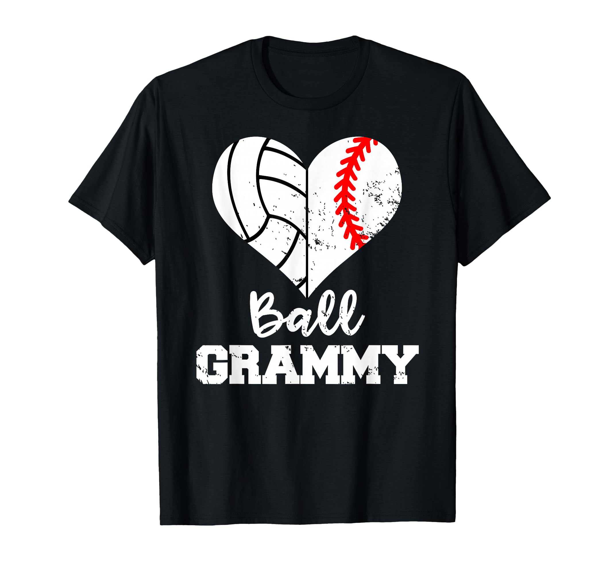 Ball Grammy Heart Funny Baseball T-Shirt - Casual Everyday Wear Unisex - T-Shirt, Sweatshirt, Hoodie