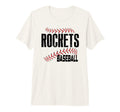 Rockets School Spirit Baseball Mom T-Shirt - Unique Graphic for Adults - T-Shirt, Sweatshirt, Hoodie