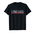 London Flag Souvenir Distressed Gift T-Shirt - Minimalist Print for Adults - T-Shirt, Sweatshirt, Hoodie