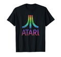 Atari Distressed Mt Fuji Rainbow Logo T-Shirt - Custom Art Print Men Women - T-Shirt, Sweatshirt, Hoodie