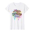 Mom Birthday Rainbow Melting Font T-Shirt - Trendy Graphic Men Women - T-Shirt, Sweatshirt, Hoodie
