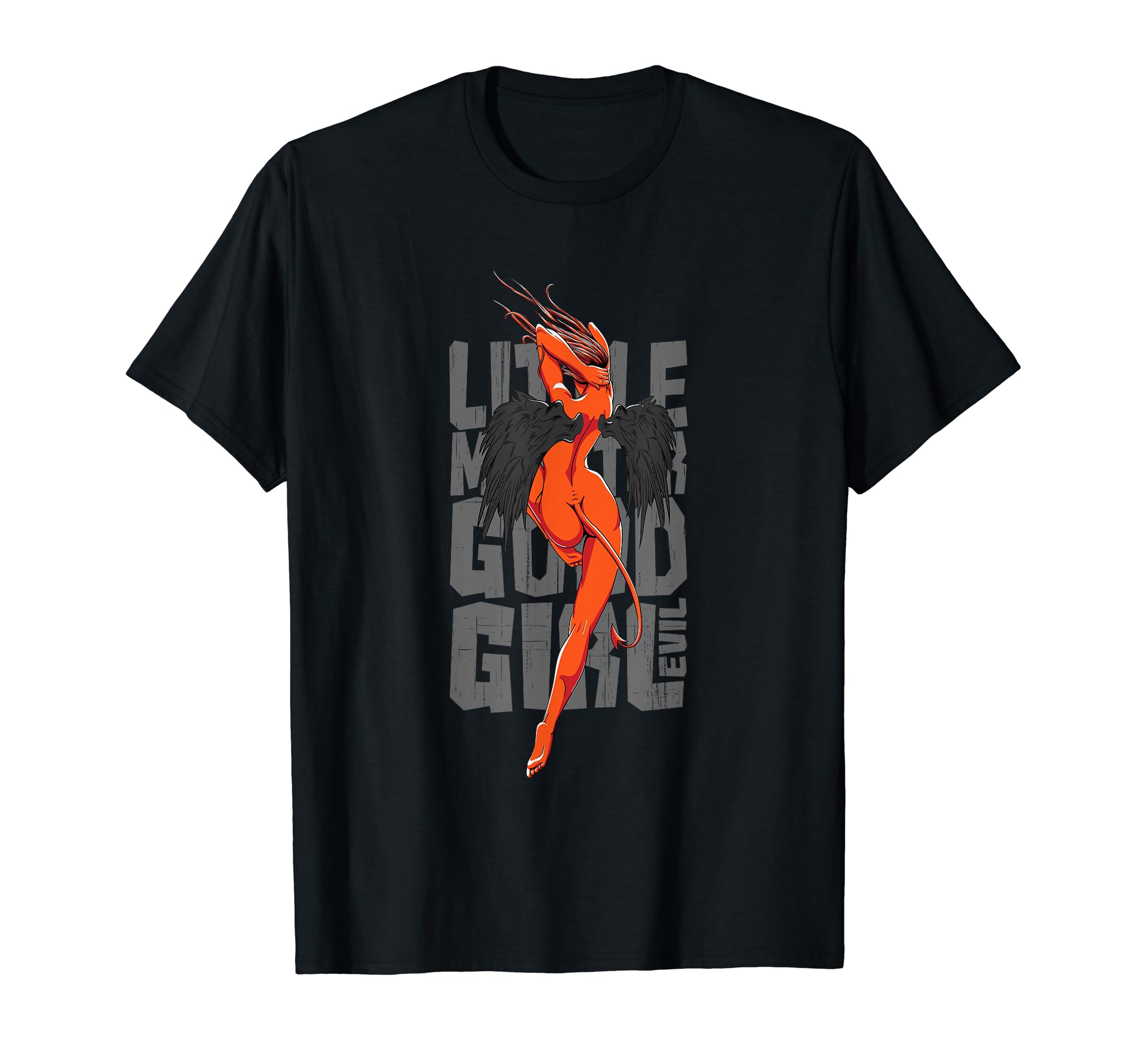 Lewd Demon Pin Up Aesthetic 90S T-Shirt - Streetwear Style for Adults - T-Shirt, Sweatshirt, Hoodie