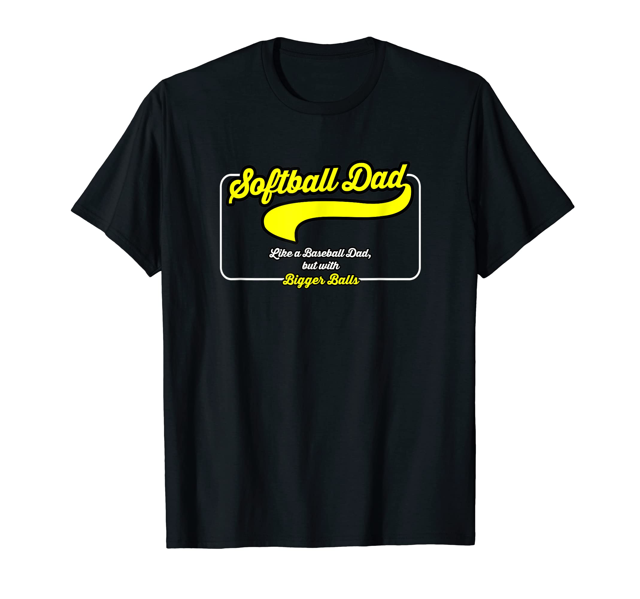Softball Dad Like Baseball Dad But T-Shirt - Minimalist Print Unisex - T-Shirt, Sweatshirt, Hoodie