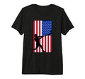 Baseball Player Usa Flag Sports Lover T-Shirt - Minimalist Print Unisex - T-Shirt, Sweatshirt, Hoodie