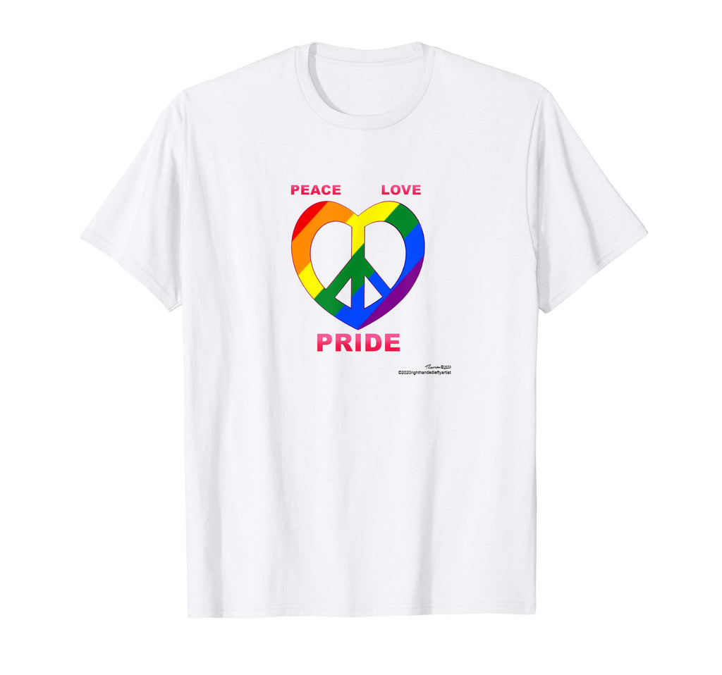 Lgbt Lgbtq Pride Rainbow Peace Love T-Shirt - Graphic Print Unisex - T-Shirt, Sweatshirt, Hoodie