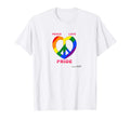 Lgbt Lgbtq Pride Rainbow Peace Love T-Shirt - Graphic Print Unisex - T-Shirt, Sweatshirt, Hoodie