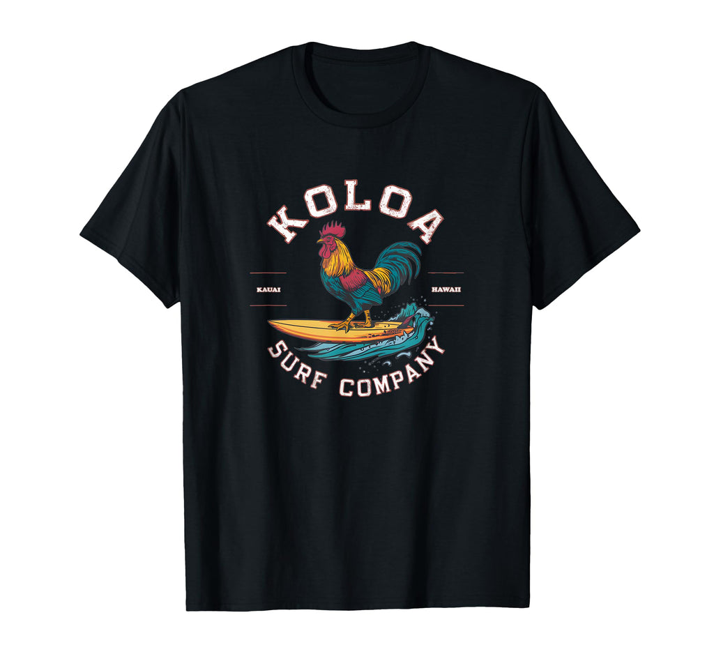 Koloa Surf Surfing Rooster Logo T-Shirt - Casual Everyday Wear for Adults - T-Shirt, Sweatshirt, Hoodie