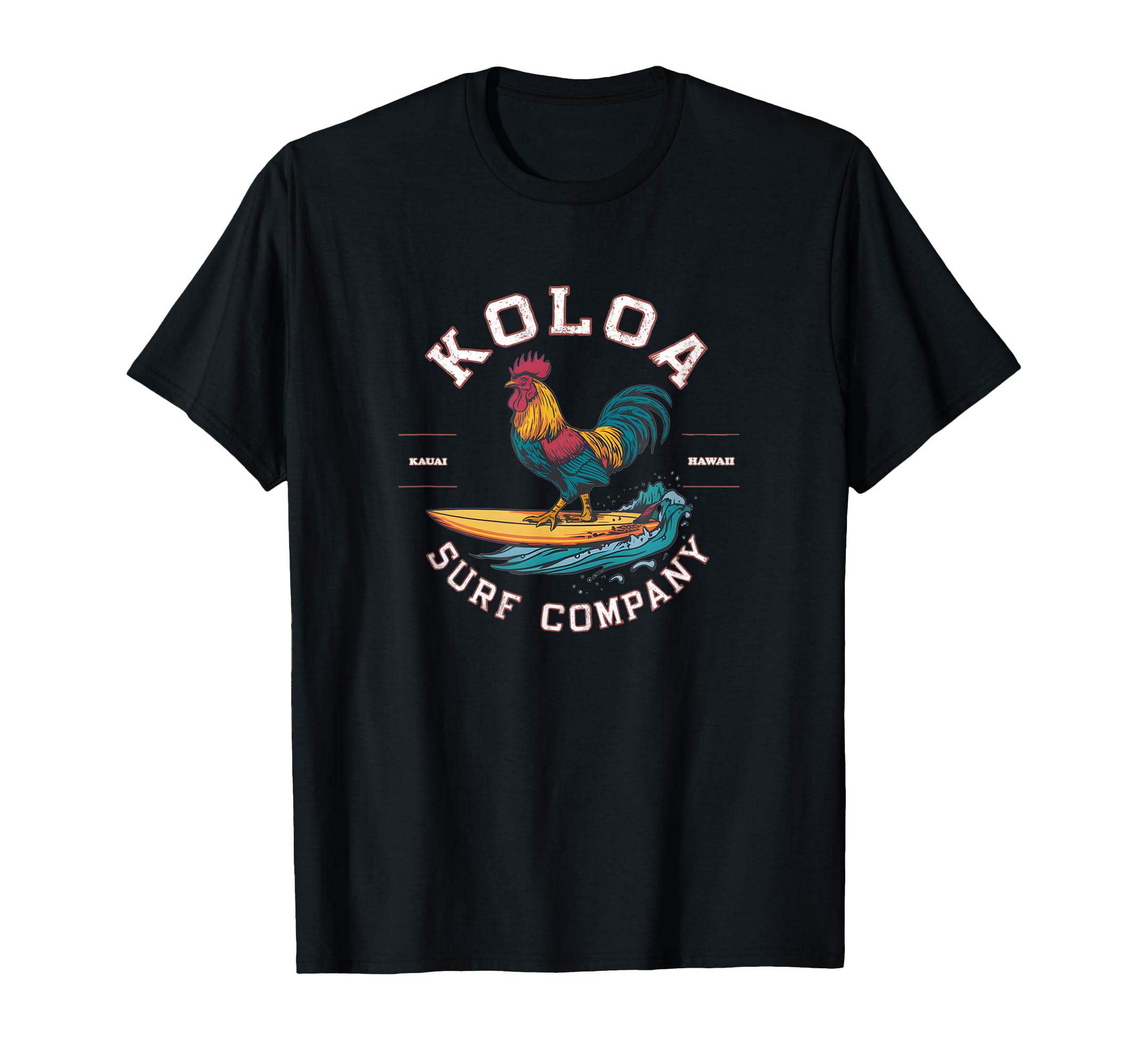 Koloa Surf Surfing Rooster Logo T-Shirt - Casual Everyday Wear for Adults - T-Shirt, Sweatshirt, Hoodie