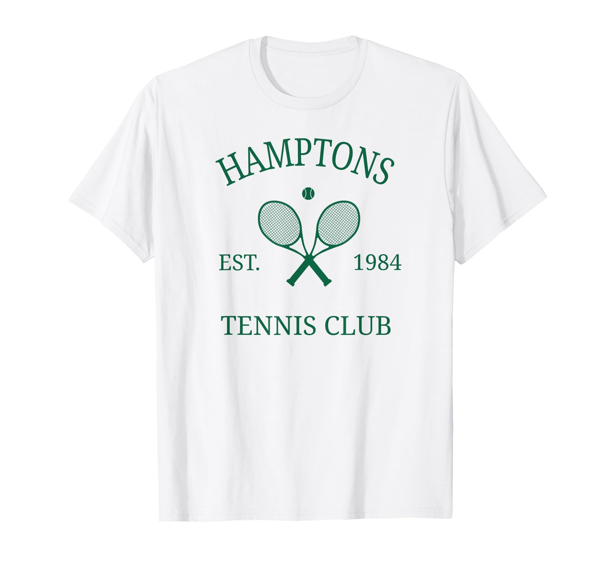 Hamptons Athletics Tennis Club T-Shirt - Fun Novelty Design for Adults - T-Shirt, Sweatshirt, Hoodie
