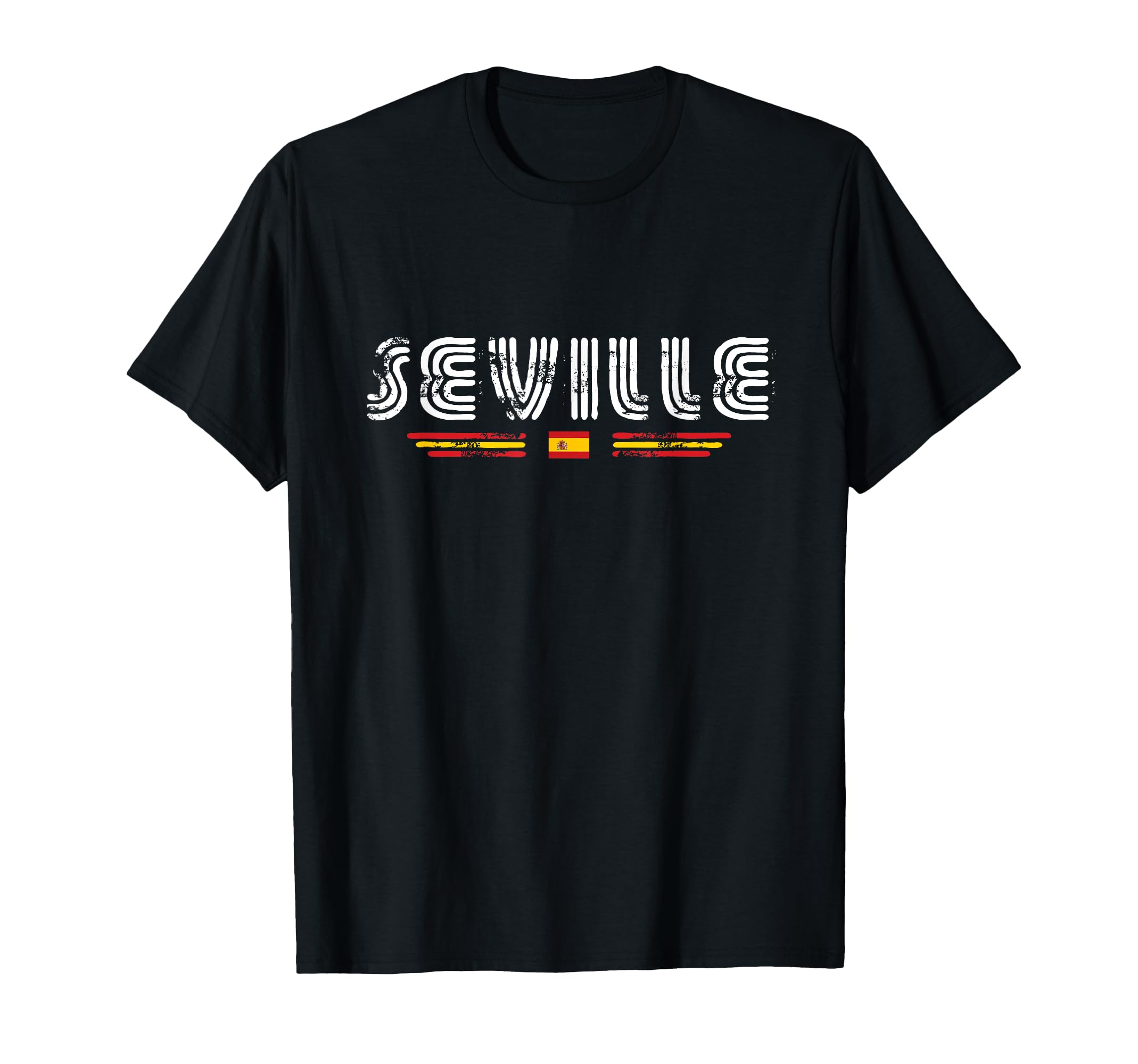 Seville Spain 70S 80S Type T-Shirt - Fun Novelty Design for Adults - T-Shirt, Sweatshirt, Hoodie