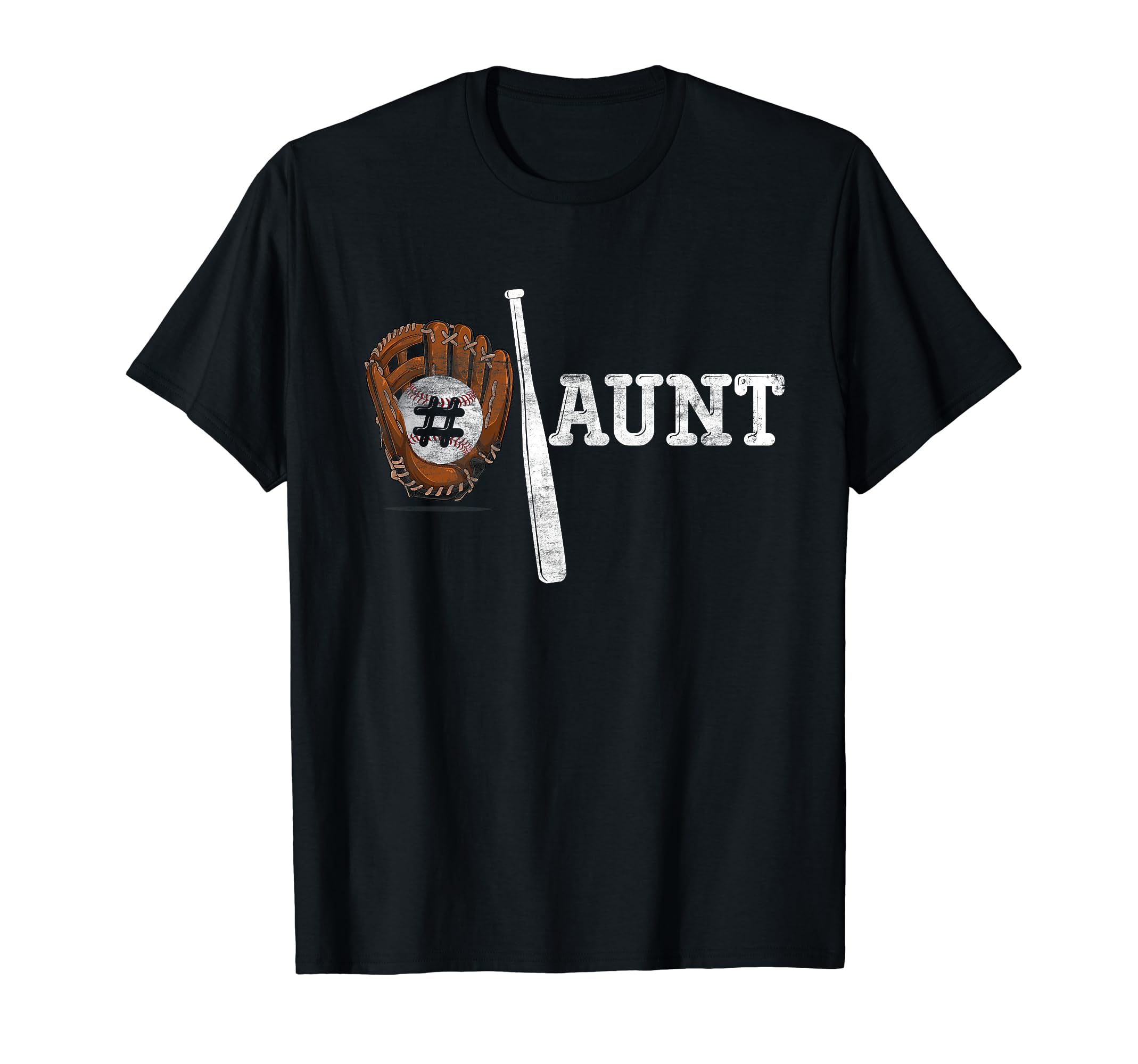 Number One Baseball Aunt Mothers Day T-Shirt - Graphic Print for Adults - T-Shirt, Sweatshirt, Hoodie