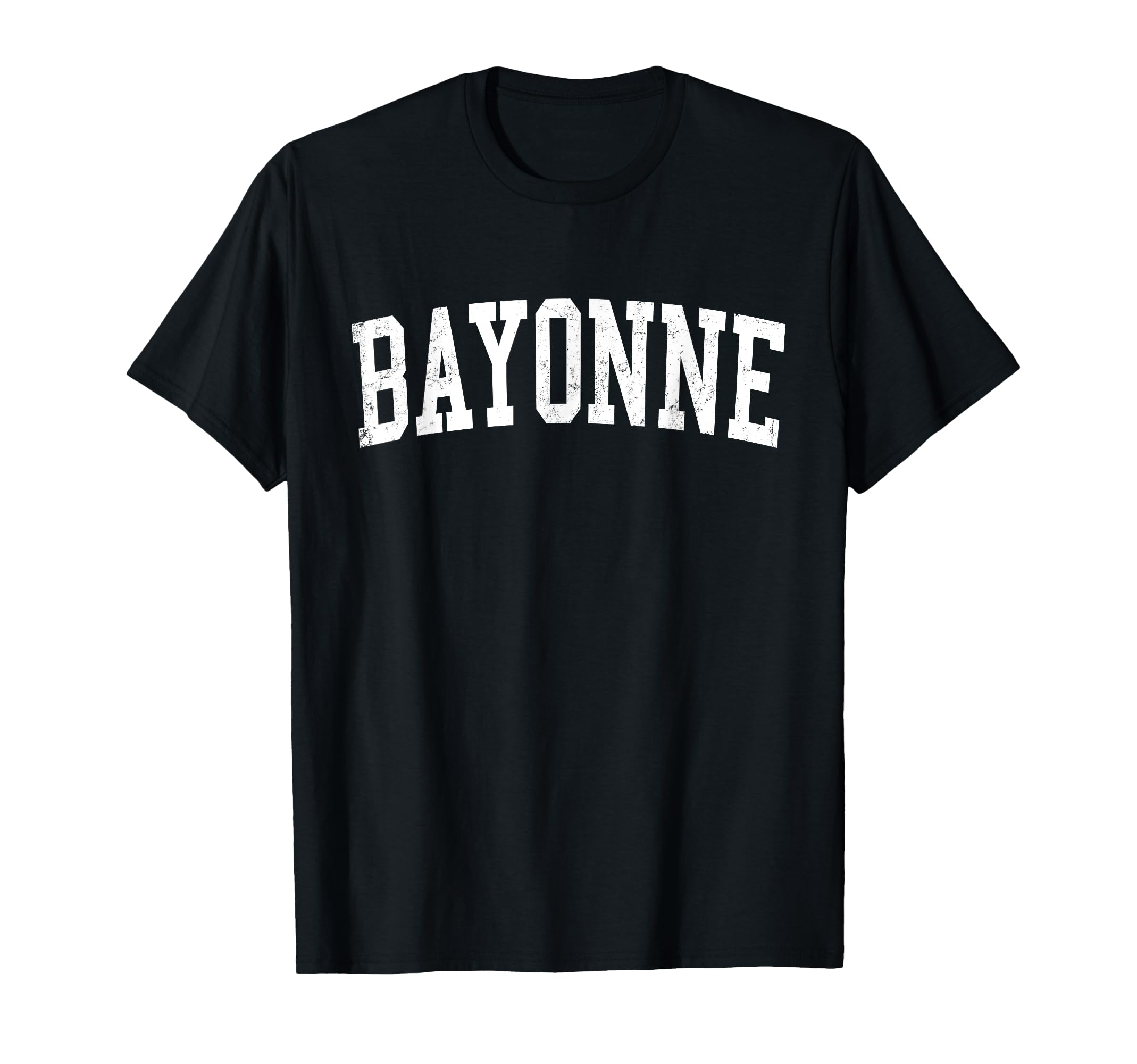 Bayonne Nj Distressed White T-Shirt - Casual Everyday Wear for Adults - T-Shirt, Sweatshirt, Hoodie