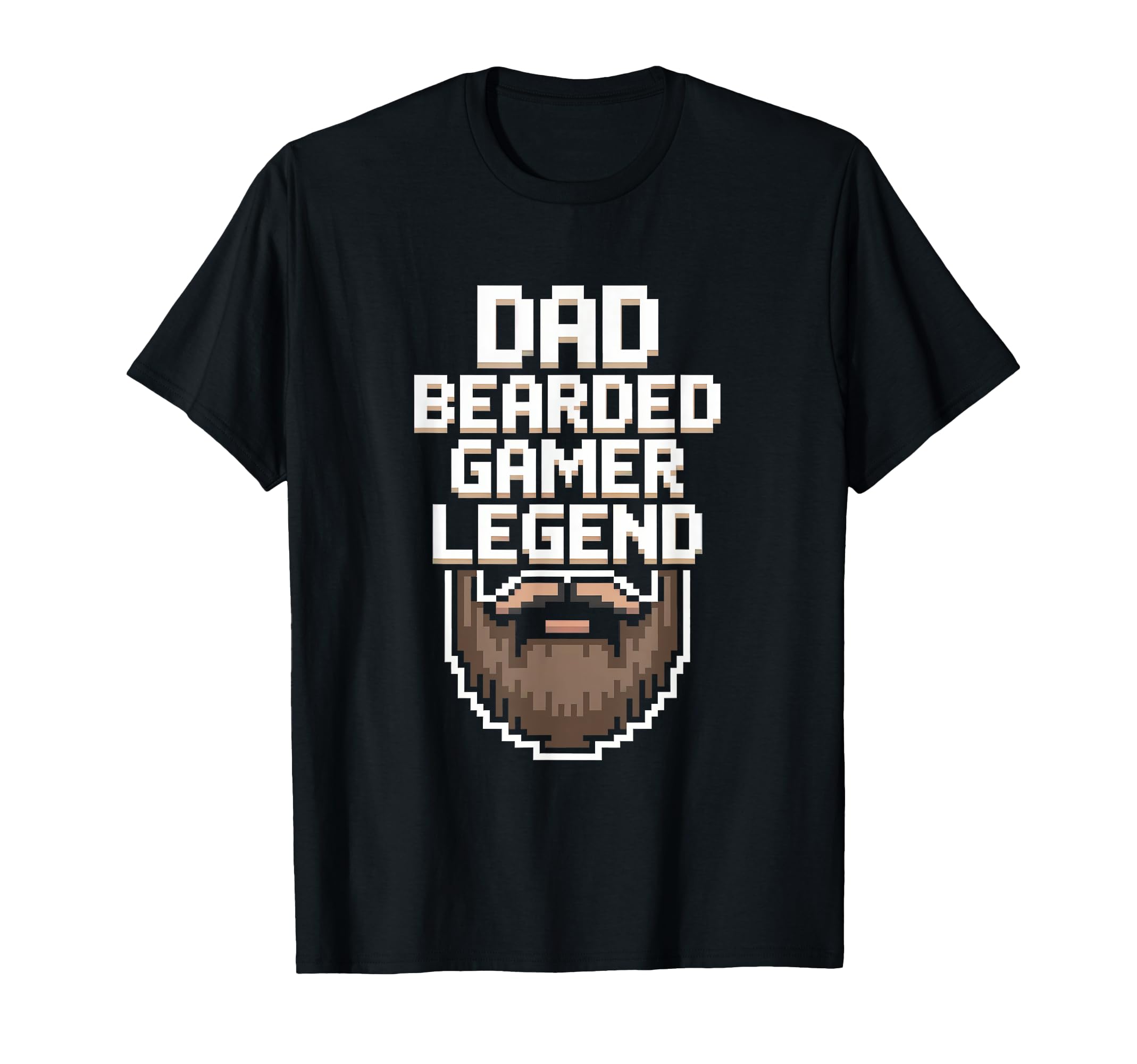 Funny Gamer Bearded Dad Gaming Dad Beard T-Shirt - Graphic Print Unisex - T-Shirt, Sweatshirt, Hoodie