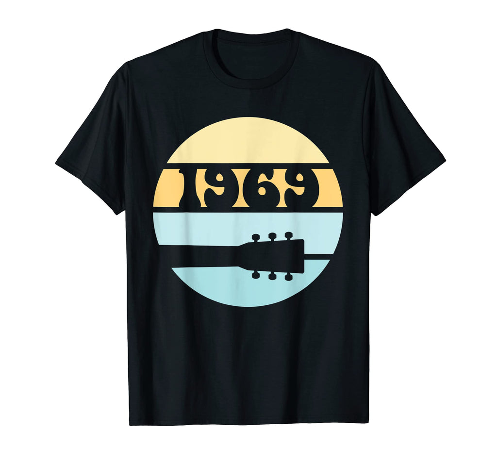 Distressed 1969 Rock Music Peace T-Shirt - Minimalist Print for Adults - T-Shirt, Sweatshirt, Hoodie