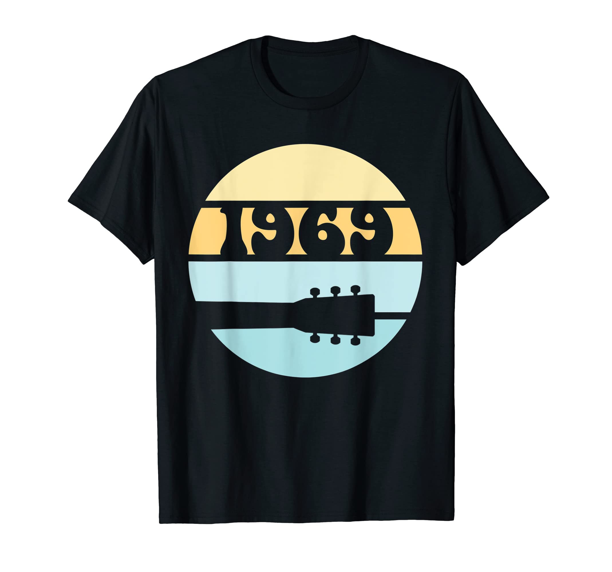 Distressed 1969 Rock Music Peace T-Shirt - Minimalist Print for Adults - T-Shirt, Sweatshirt, Hoodie