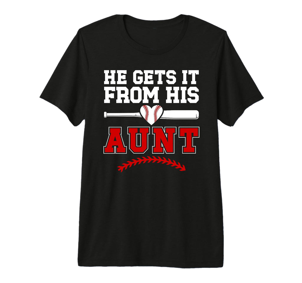 Proud Baseball Aunt Baseball Player T-Shirt - Novelty Apparel for Adults - T-Shirt, Sweatshirt, Hoodie
