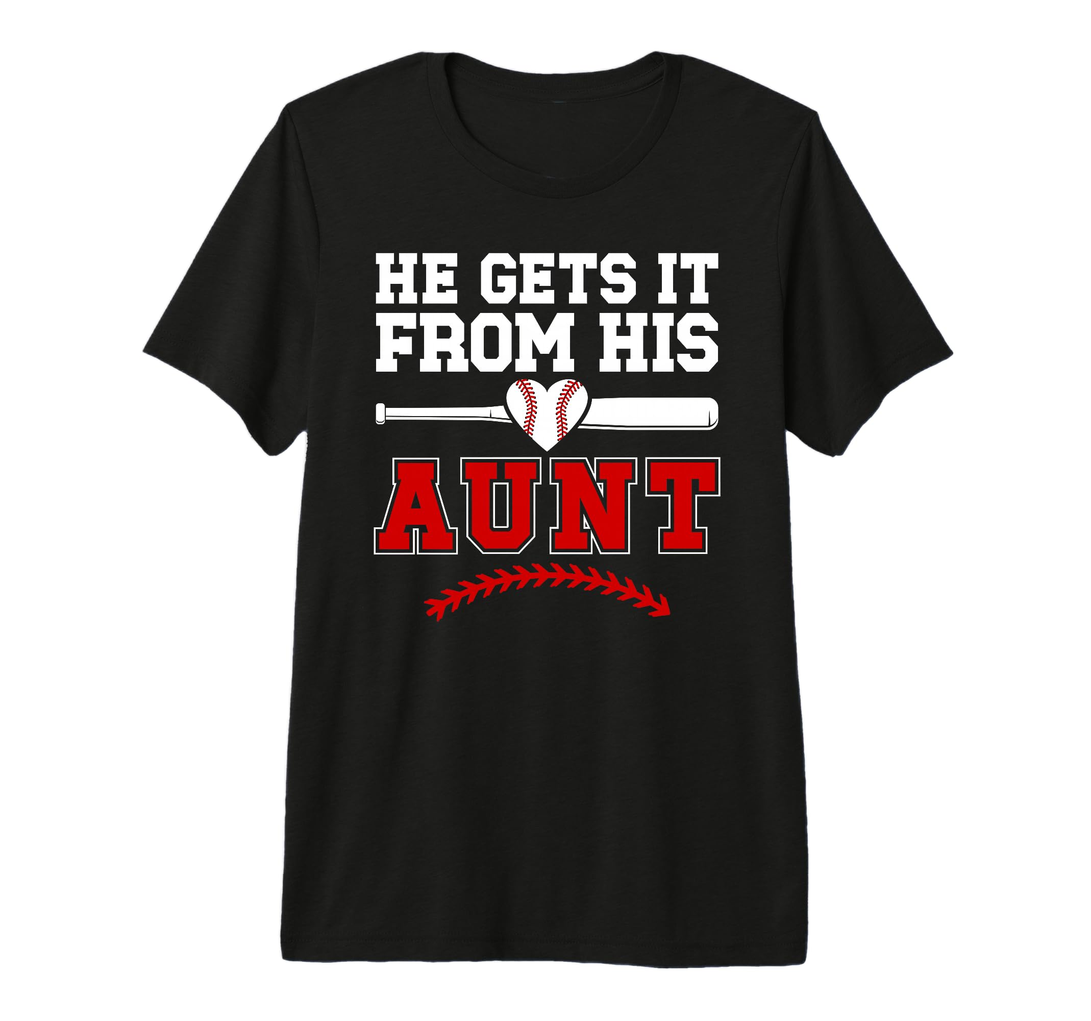 Proud Baseball Aunt Baseball Player T-Shirt - Novelty Apparel for Adults - T-Shirt, Sweatshirt, Hoodie