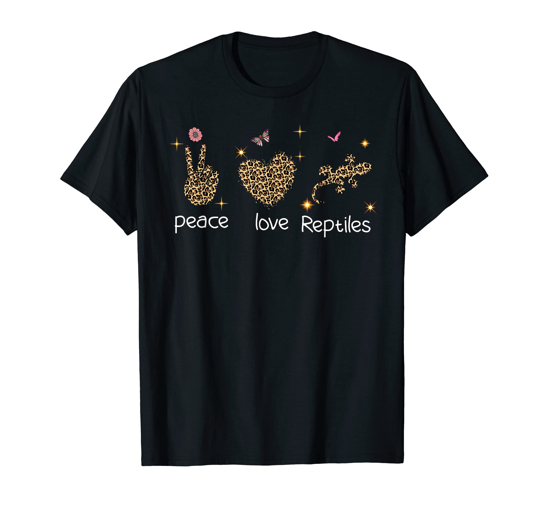 Reptiles Lover Peace Lover Leopard T-Shirt - Aesthetic Graphic Men Women - T-Shirt, Sweatshirt, Hoodie